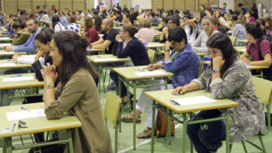 Opositores de Educación en Galicia.