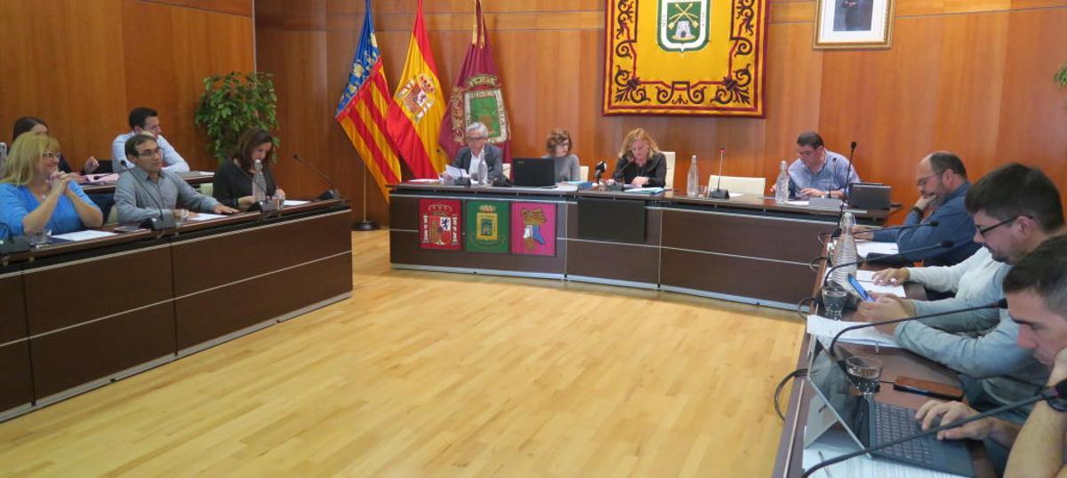 Un momento del pleno de ayer en Calp