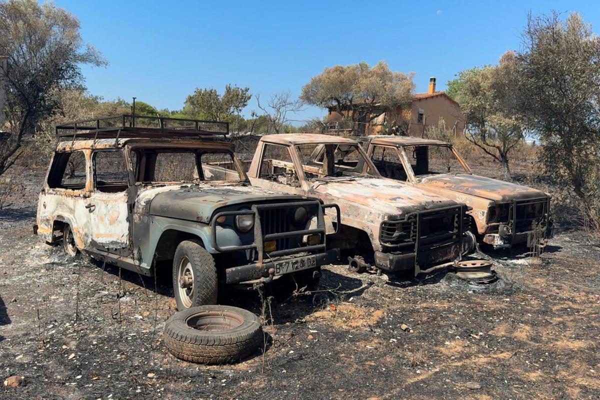 Les Gavarrres, després de l'incendi