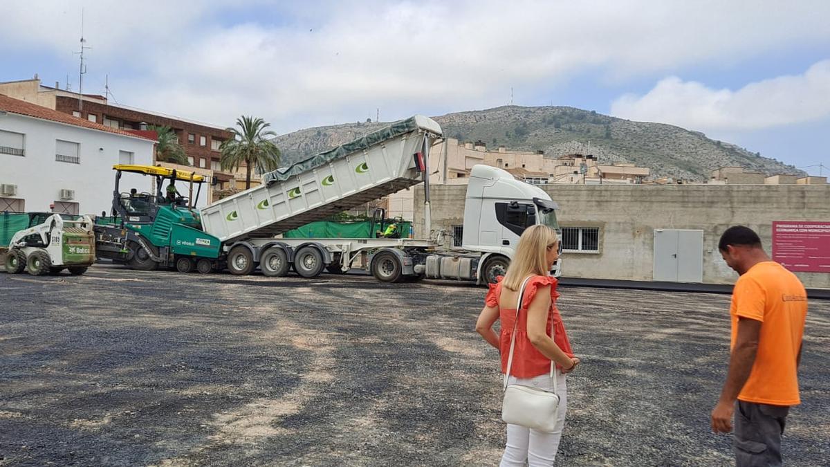 Obras de la nueva pista