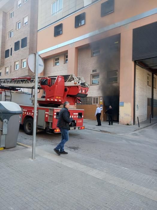 Incendi a l'hospital de Manresa.