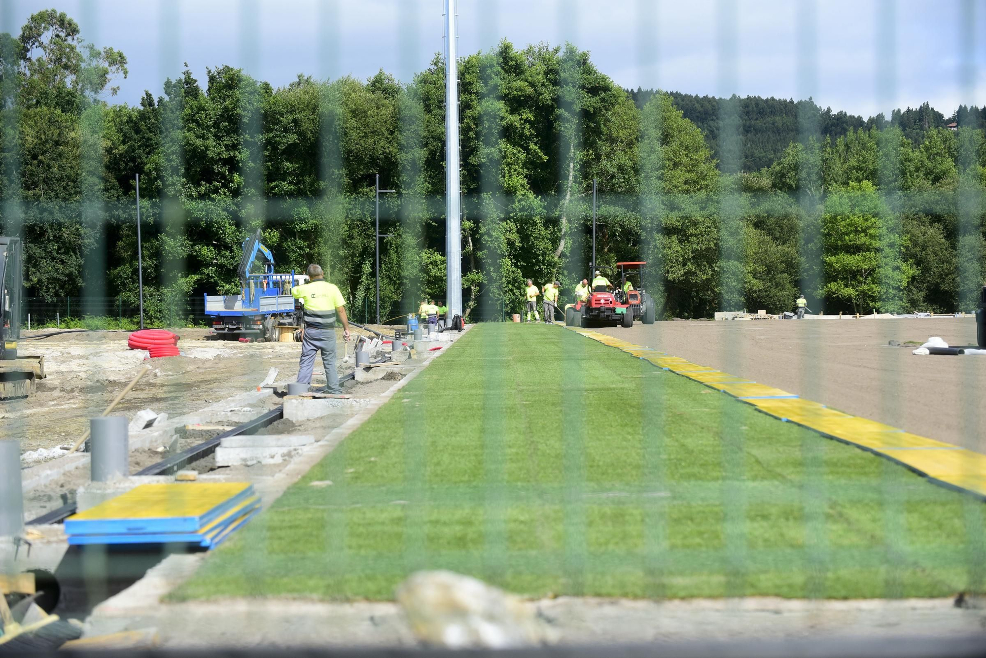 Así avanzan las obras de la Ciudad Deportiva de Abegondo