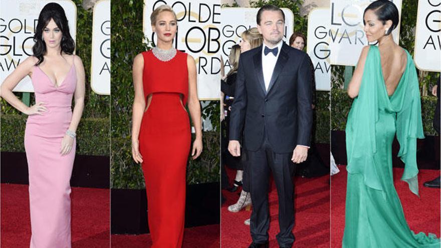 Algunos de los estilismos de la alfombra roja de los Globos de Oro