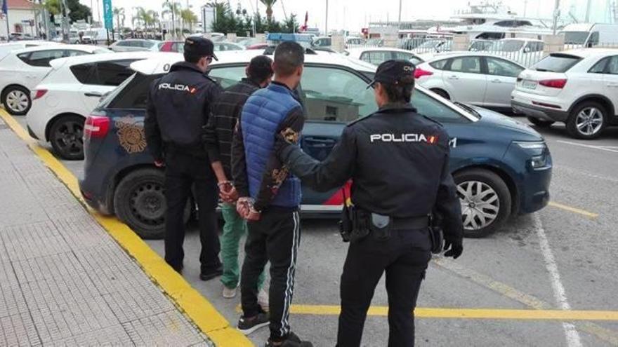 Los dos arrestados por la Policía Nacional en Dénia