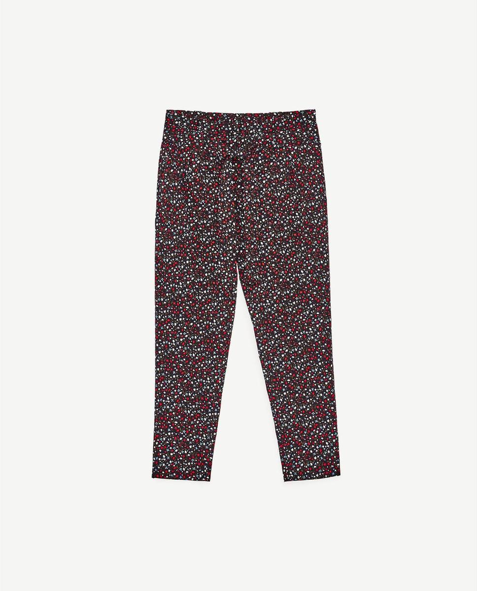 Pantalones de flores de Zara