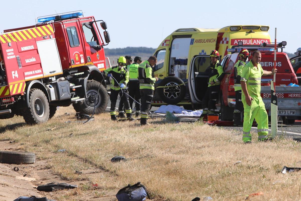 Accidente de tráfico mortal en Herrera de Pisuerga
