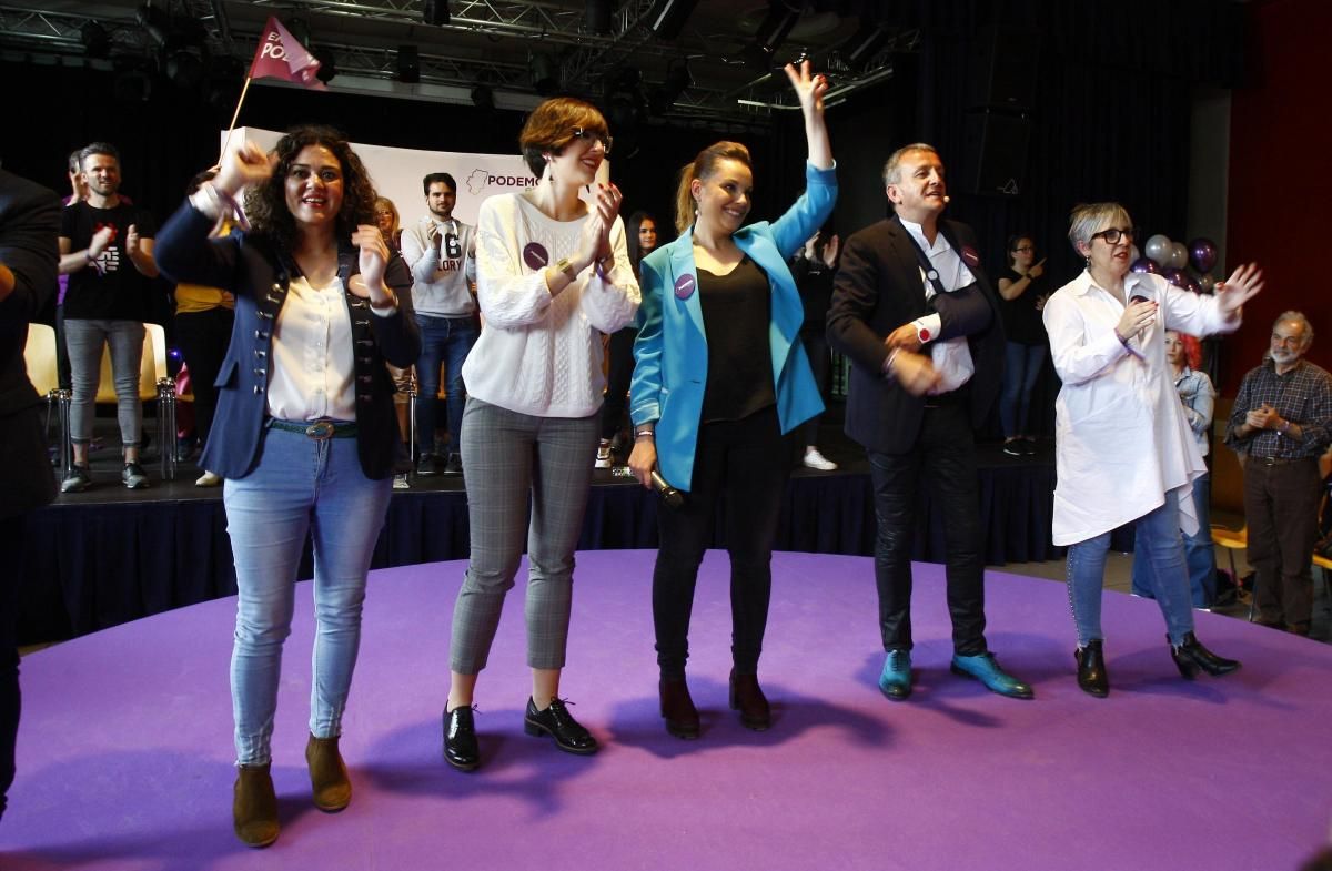Podemos celebra su mitin central en Zaragoza
