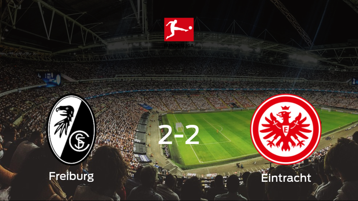 El Eintracht Frankfurt consigue un empate a dos frente al SC Freiburg