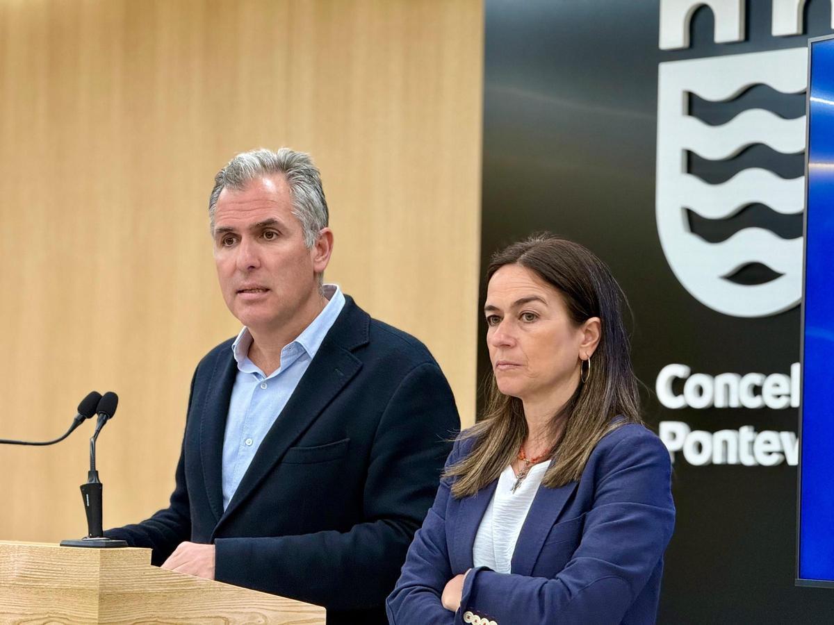 Rafa Domínguez y Pepa Pardo, en rueda de prensa.