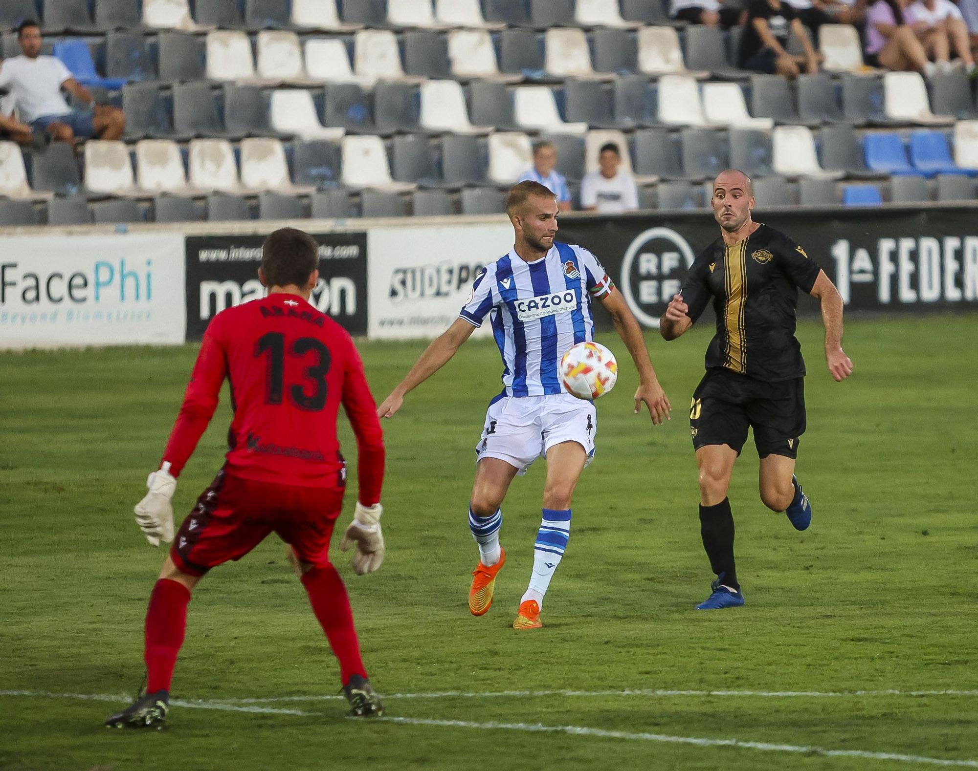 El Intercity hace los deberes casa frente a la Real Sociedad B ( 5 - 2 )