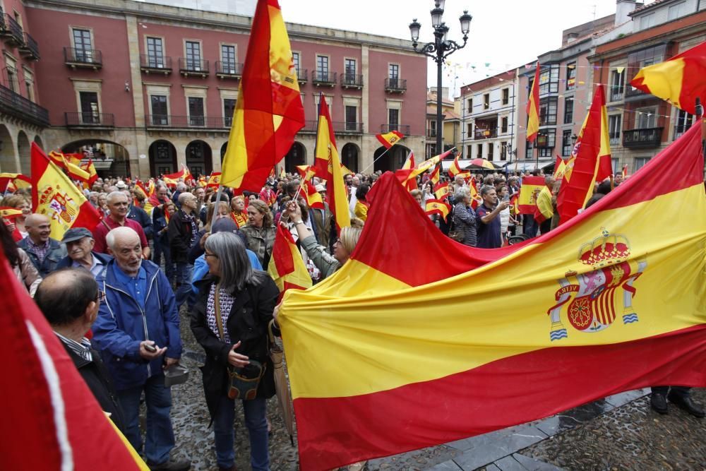 Manifestación en Gijón por la unidad de España