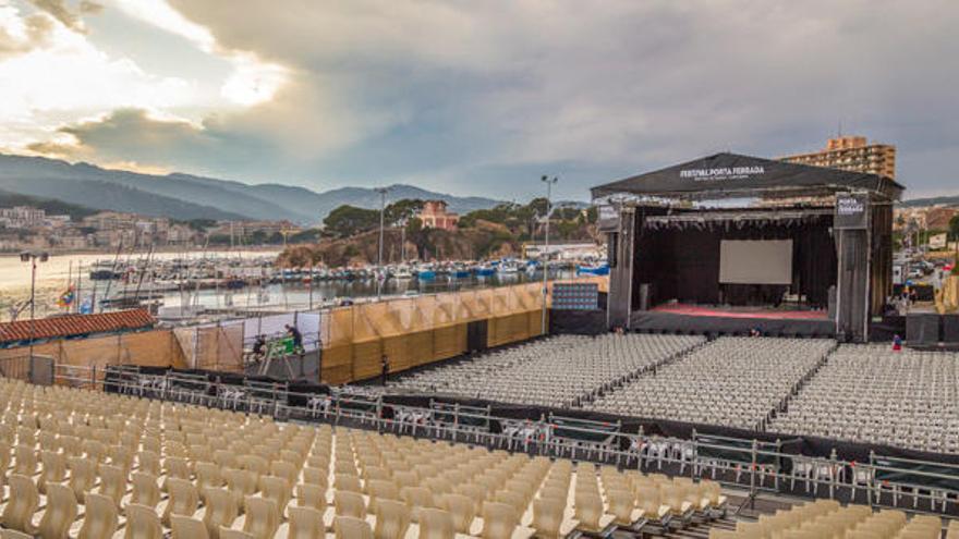 Escenari del Festival porta Ferrada adaptat a la crisi per la pandèmia