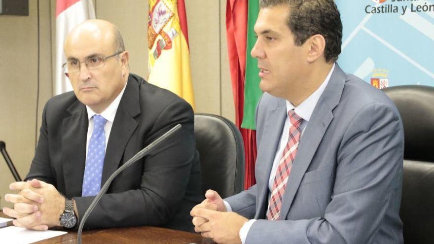 Fernando Prada y Alberto Castro en la rueda de prensa.