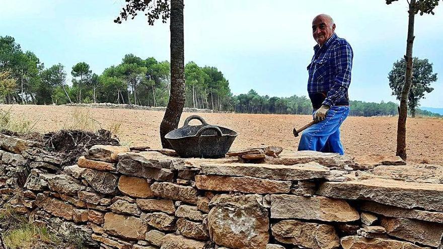 Josep Solsona, en un dels punts del camí del Pla de l&#039;Oliva