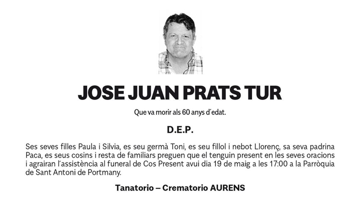 Esquela Jose Juan Prats Tur
