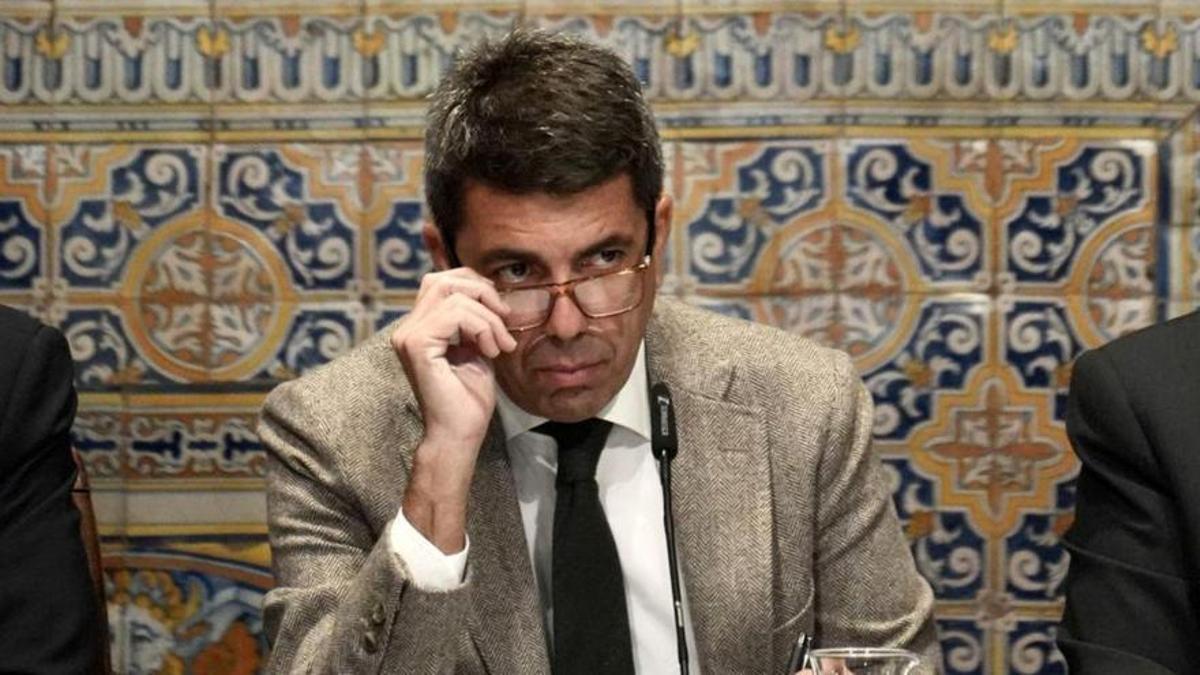 El presidente valenciano, Carlos Mazón.