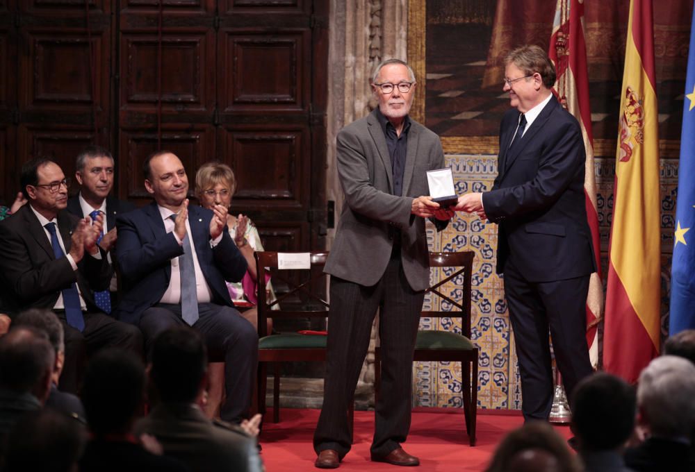 Acto institucional por el 9 d'Octubre en el Palau de la Generalitat