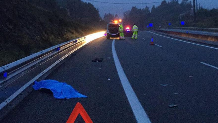 Primer accidente mortal del año en carretera en Galicia