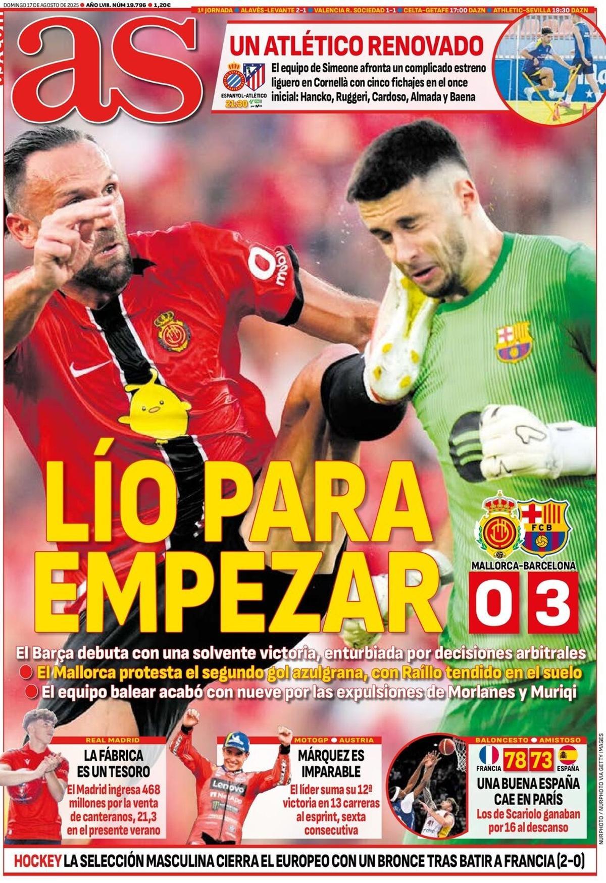 Las portadas de la prensa deportiva de hoy