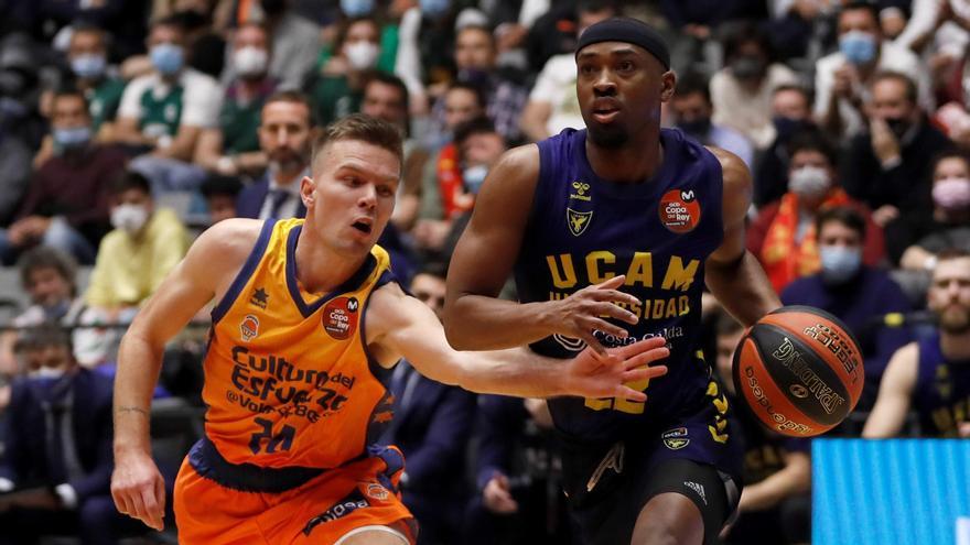 L’UCAM Múrcia dona la gran sorpresa després de renéixer davant el València (83-86)