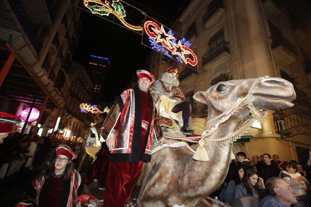 Cabalgata de los Reyes Magos en Alicante.