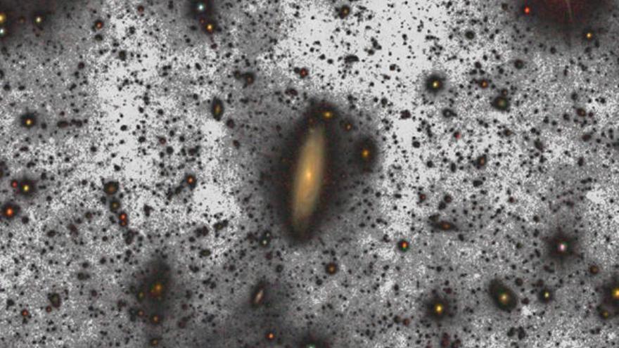 El GTC fotografía una galaxia en  la zona más oscura del Universo