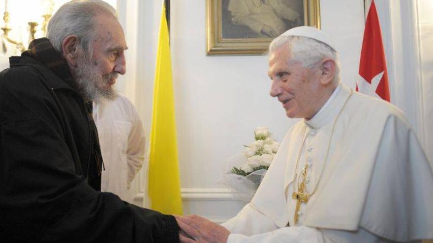 Benedicto XVI y Fidel Castro se reúnen durante media hora en La Habana