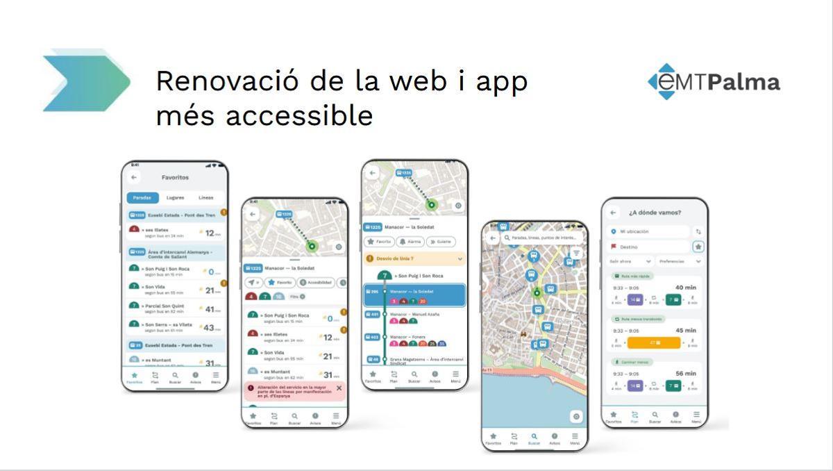 Aspecto de la futura aplicación de la EMT.