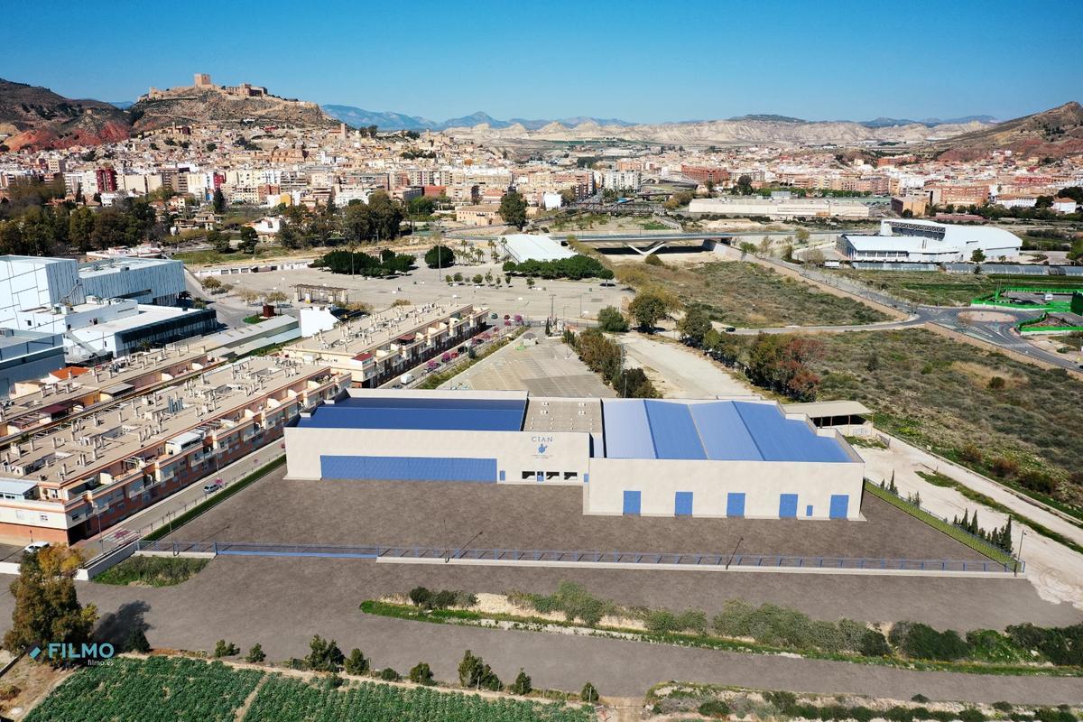 Recreación del Centro Integral Azul Las Naves.