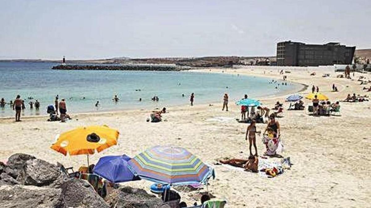 Playa de Los Pozos, en Puerto del Rosario.