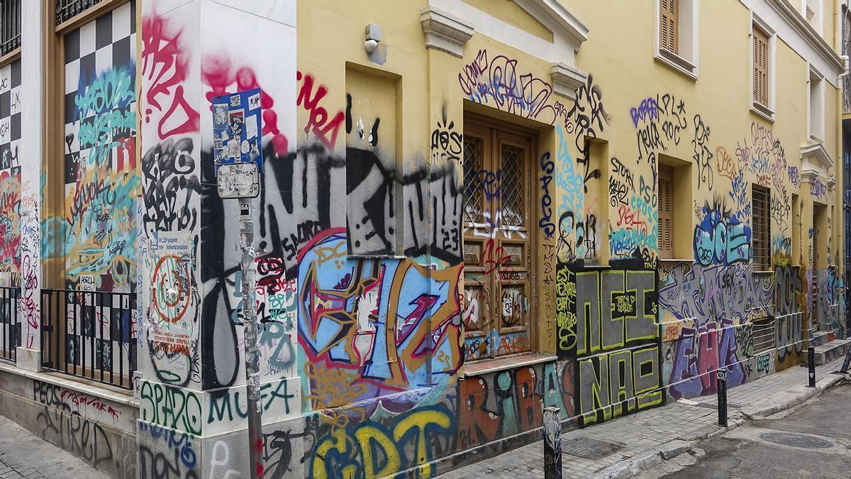 Una esquina cualquiera del centro de Atenas