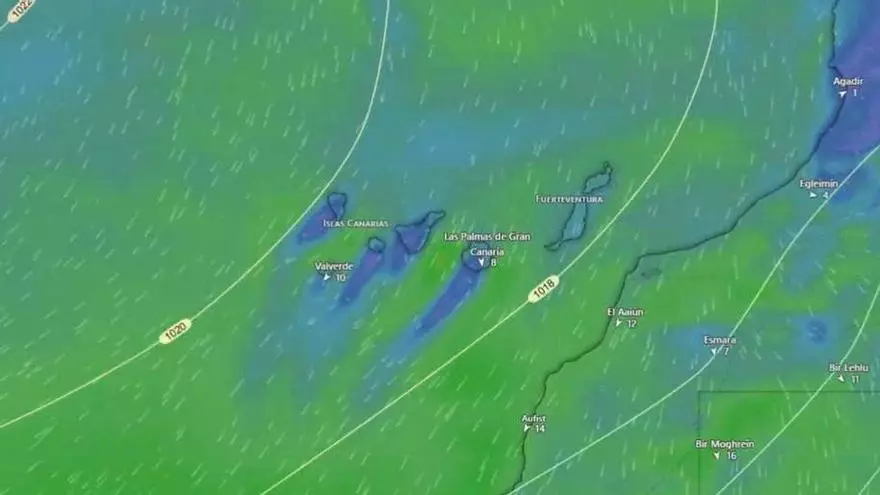 Mapa del tiempo hasta el sábado, 22 de agosto