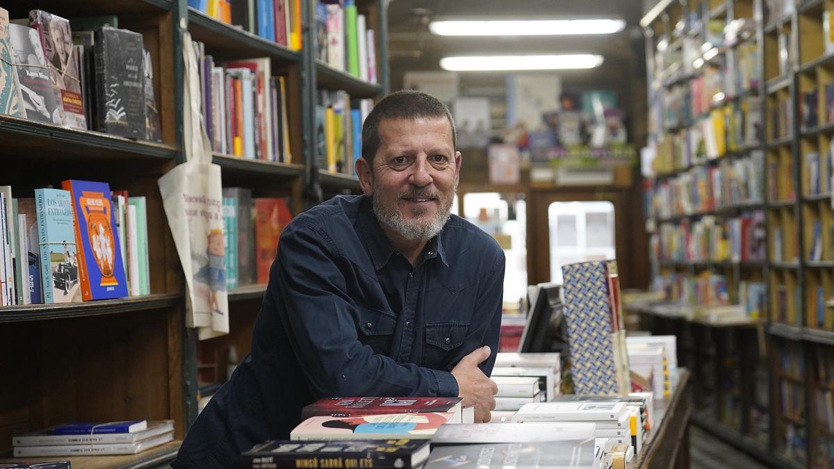 El llibreter Pere Rodeja, actual gerent de la llibreria