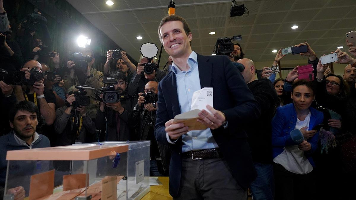 Elecciones 28-A. Pablo Casado pide "máxima participación" y votar "con cabeza"