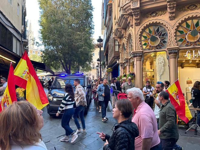 Unas 300 personas vuelven a salir a la calle en Palma para protestar contra de la amnistía y "por la libertad, la unidad y la igualdad"