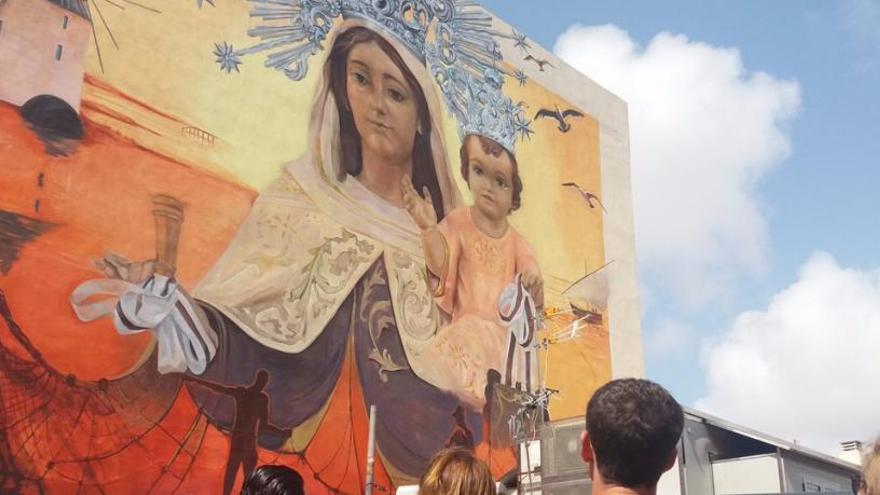 Un mural por el 135 aniversario de la Romería en Lo Pagán.