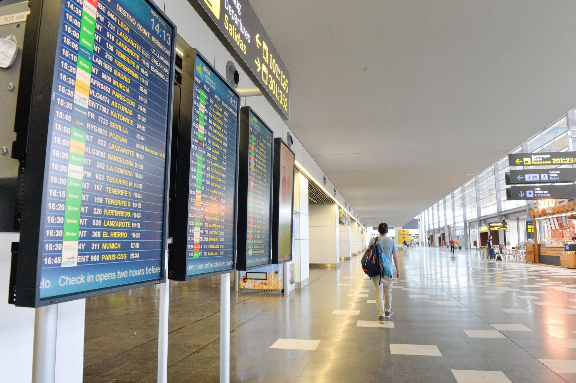 Huelga de compañías aéreas ben el Aeropuerto de Gran Canaria