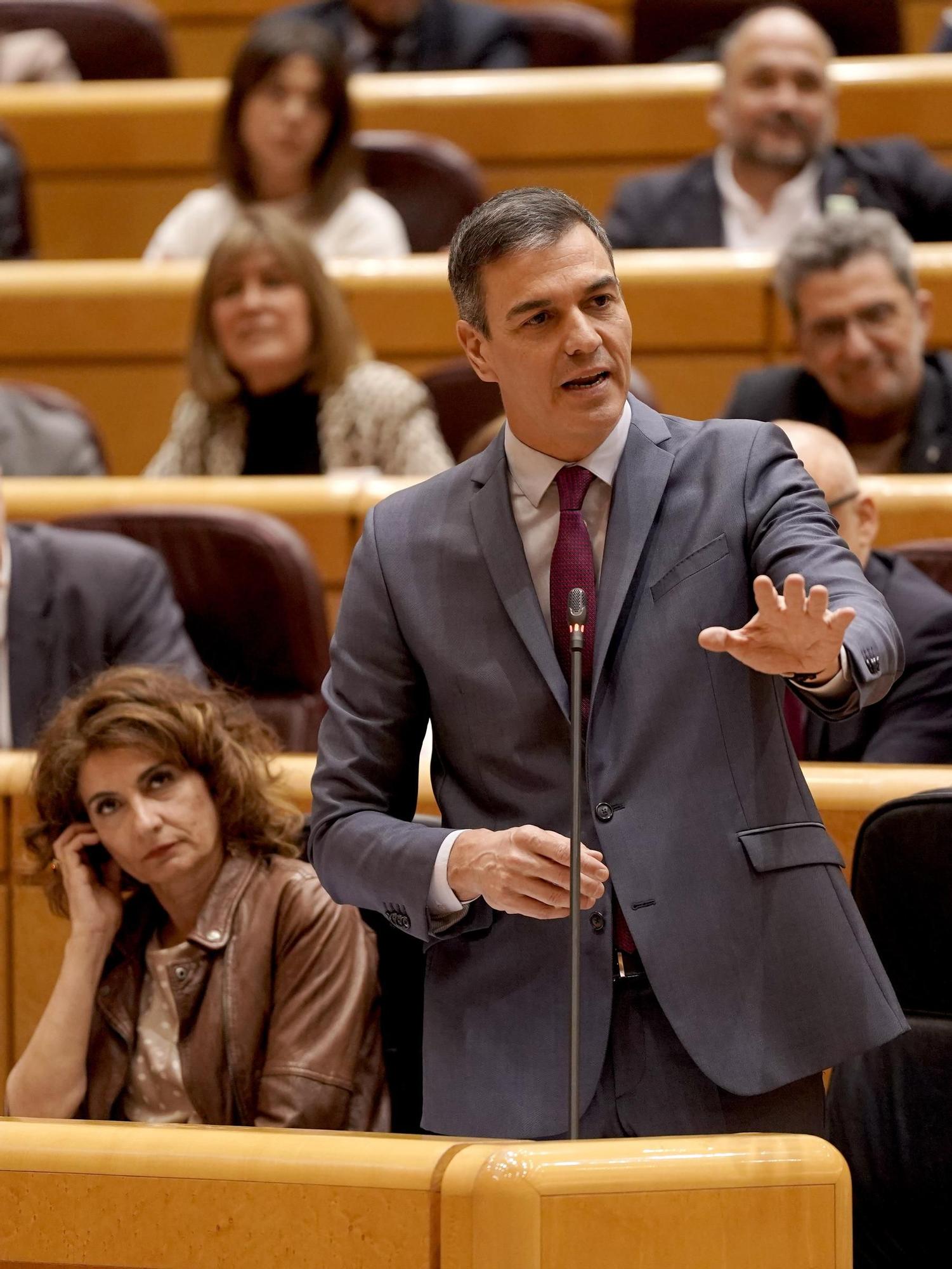 Sesión de control al Gobierno en el Senado.