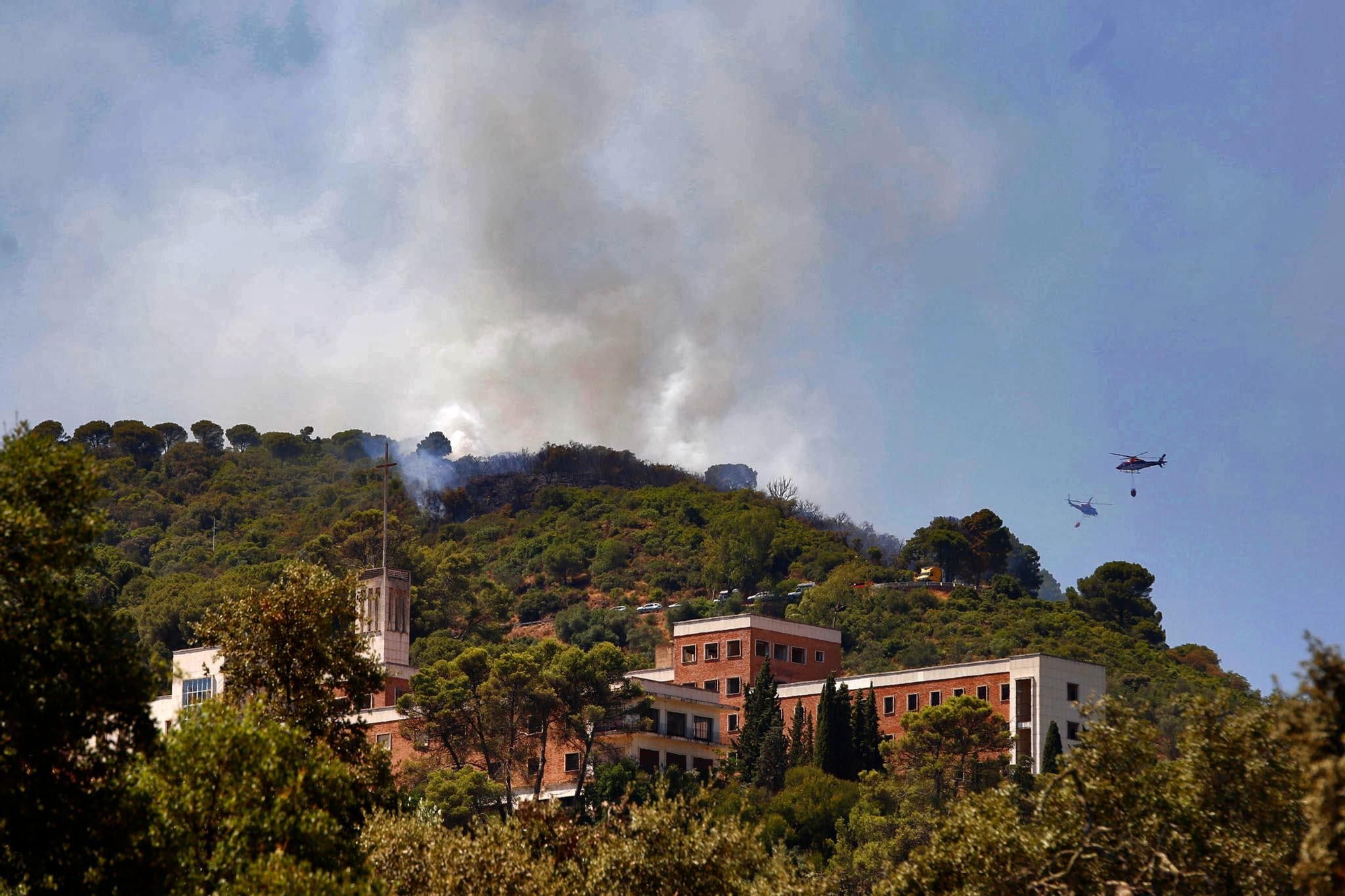 Incendio forestal en la sierra de Córdoba