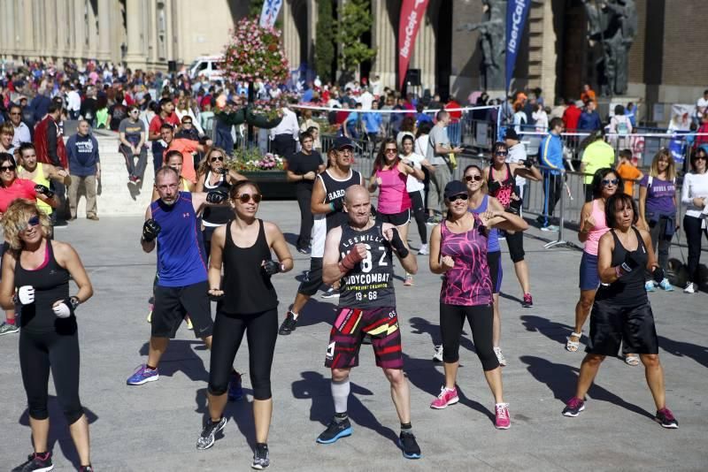 Fotogalería del 'Día del deporte' en la plaza del Pilar