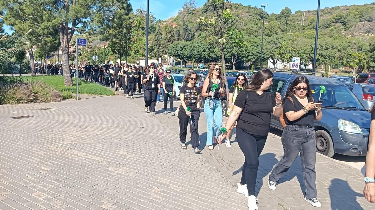La marcha a su pasado por el Palacio de Justicia.