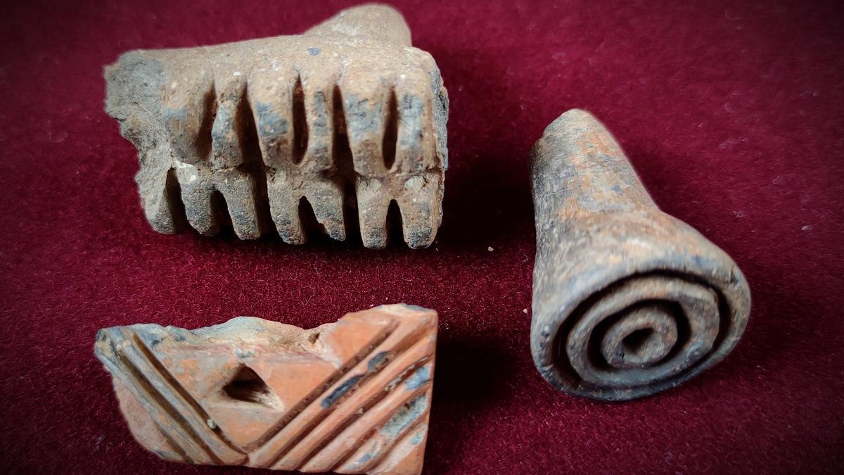 Material hallado en las excavaciones
