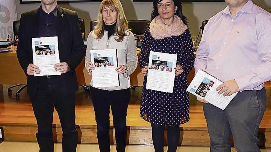 Fernando Suárez, Ana Garriga, Belén Iglesias y F.J. Rodríguez. // I.Osorio