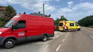 Liberan a una octogenaria atrapada por unas puertas de madera en San Vitero