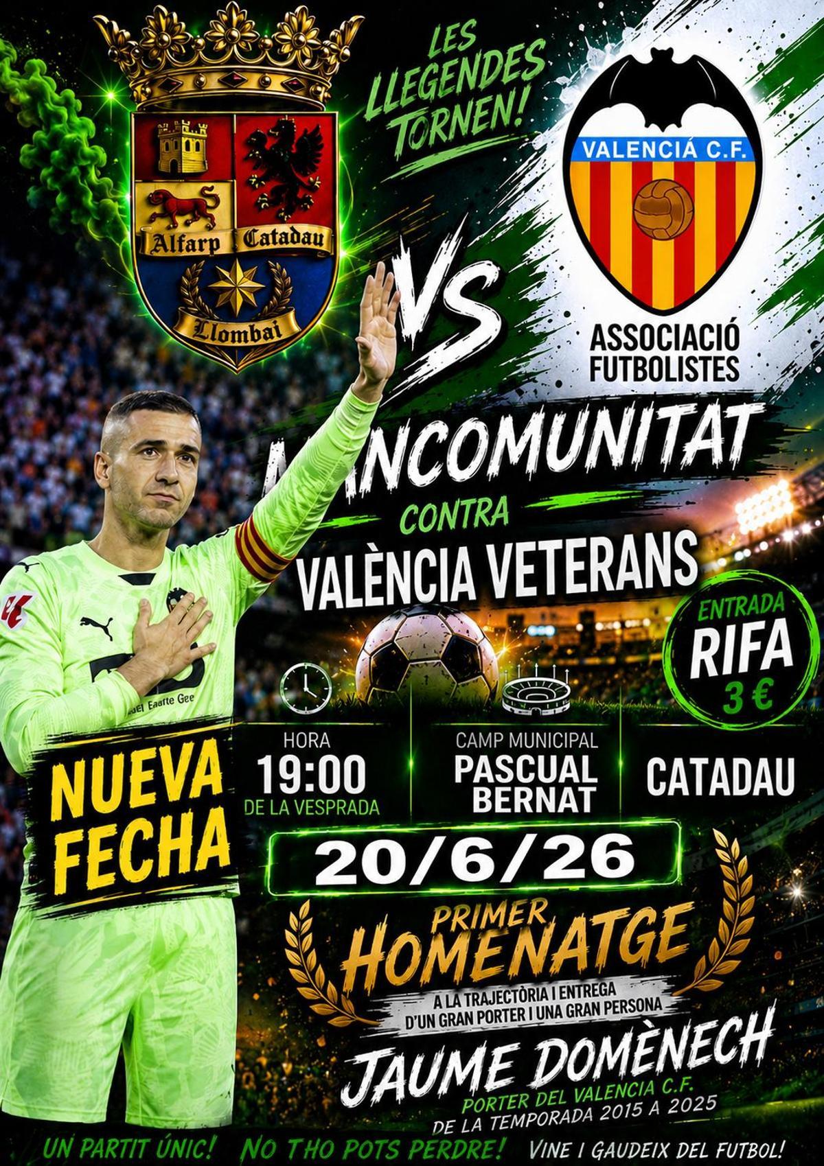Cartel del homenaje a Jaume Doménech