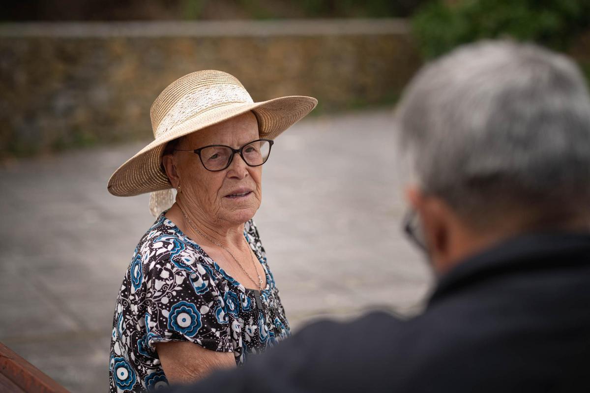 Otilia Rivero, una de las vecinas decanas de Chamorga.