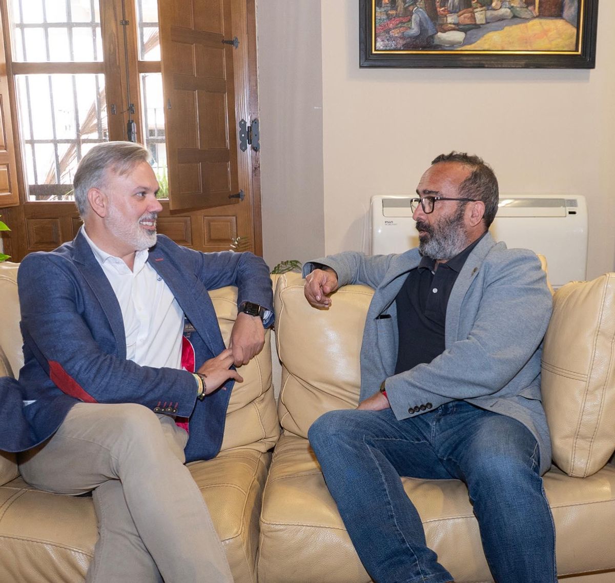 El presidente de la Diputación de Cáceres trabajará con Plasencia en la creación de un espacio cultural.