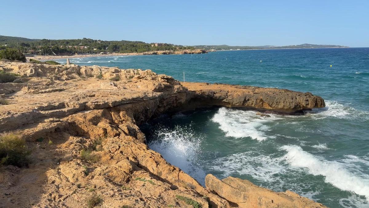 Las rocas donde tuvo lugar el accidente, en lArrabassada