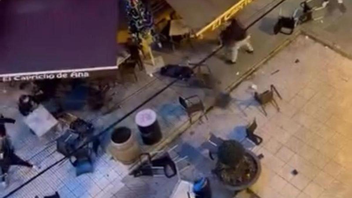 Un momento de la refriega