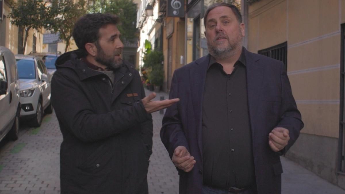 Gonzo y Oriol Junqueras en 'Salvados'